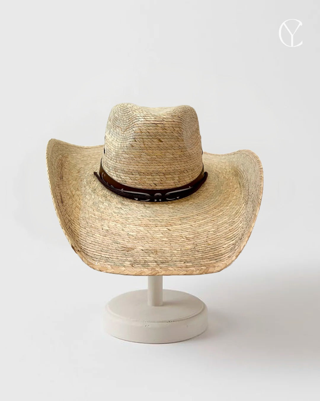 Palm Leaf Cowboy Hat - Nature