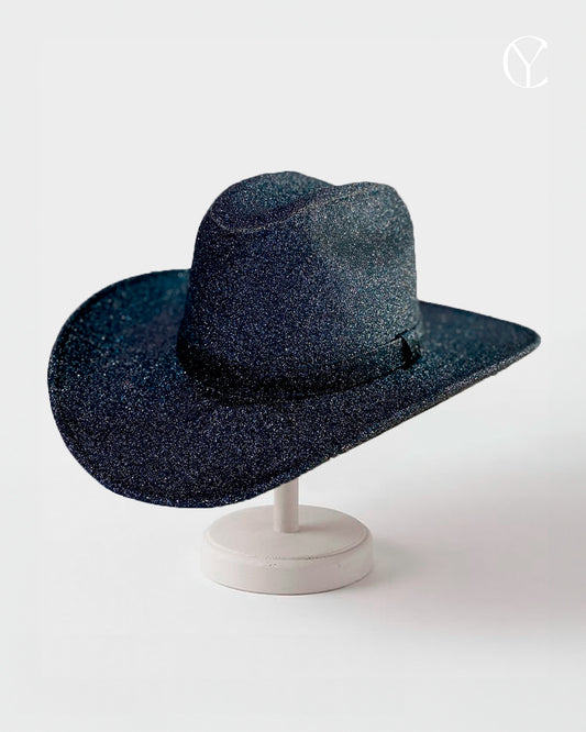 Glittery Cowboy Hat - Blue