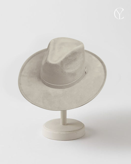 Suede Rancher Hat - Ivory