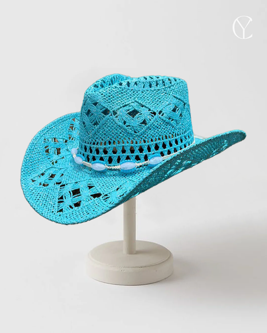 Beach Hat - Aqua Blue