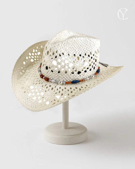 Beach Hat - Cream White