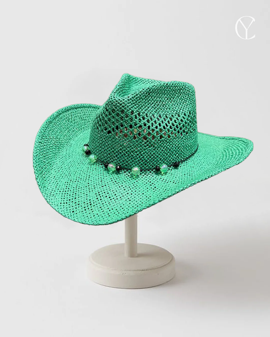 Beach Hat - Aqua Green